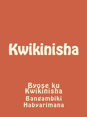 cover image of Kwikinisha